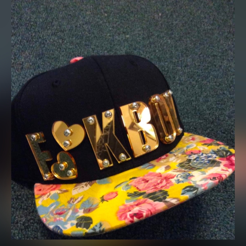 [limited, no longer available] Arsenic x Cyanide F💜💜boy yellow floral snapback
